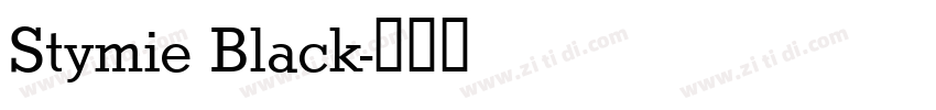 Stymie Black字体转换